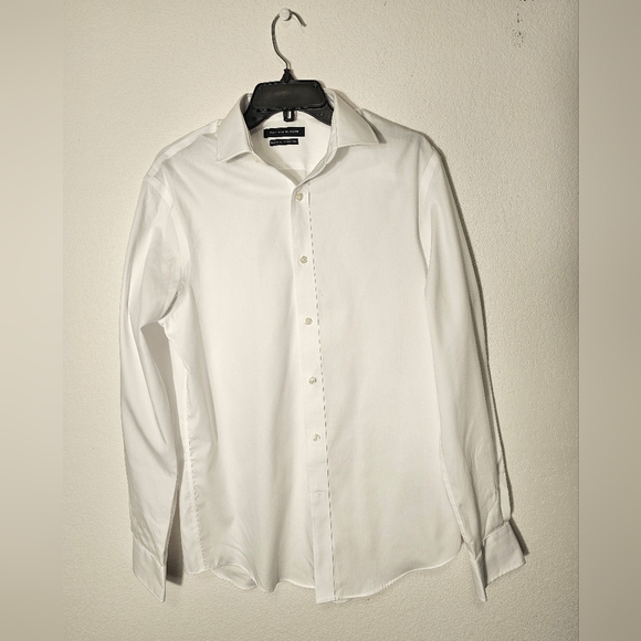 Tommy Hilfiger Men's Classic White Regular Fit  Shirt Size 15 1/2 34/35 - Picture 7 of 7